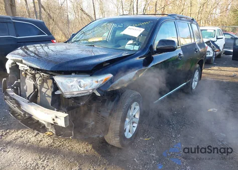 2013 Toyota Highlander Se V6 from USA, damaged, VIN 5TDBK3EH9DS266588